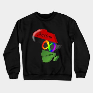 Black Autism Acceptance Crewneck Sweatshirt